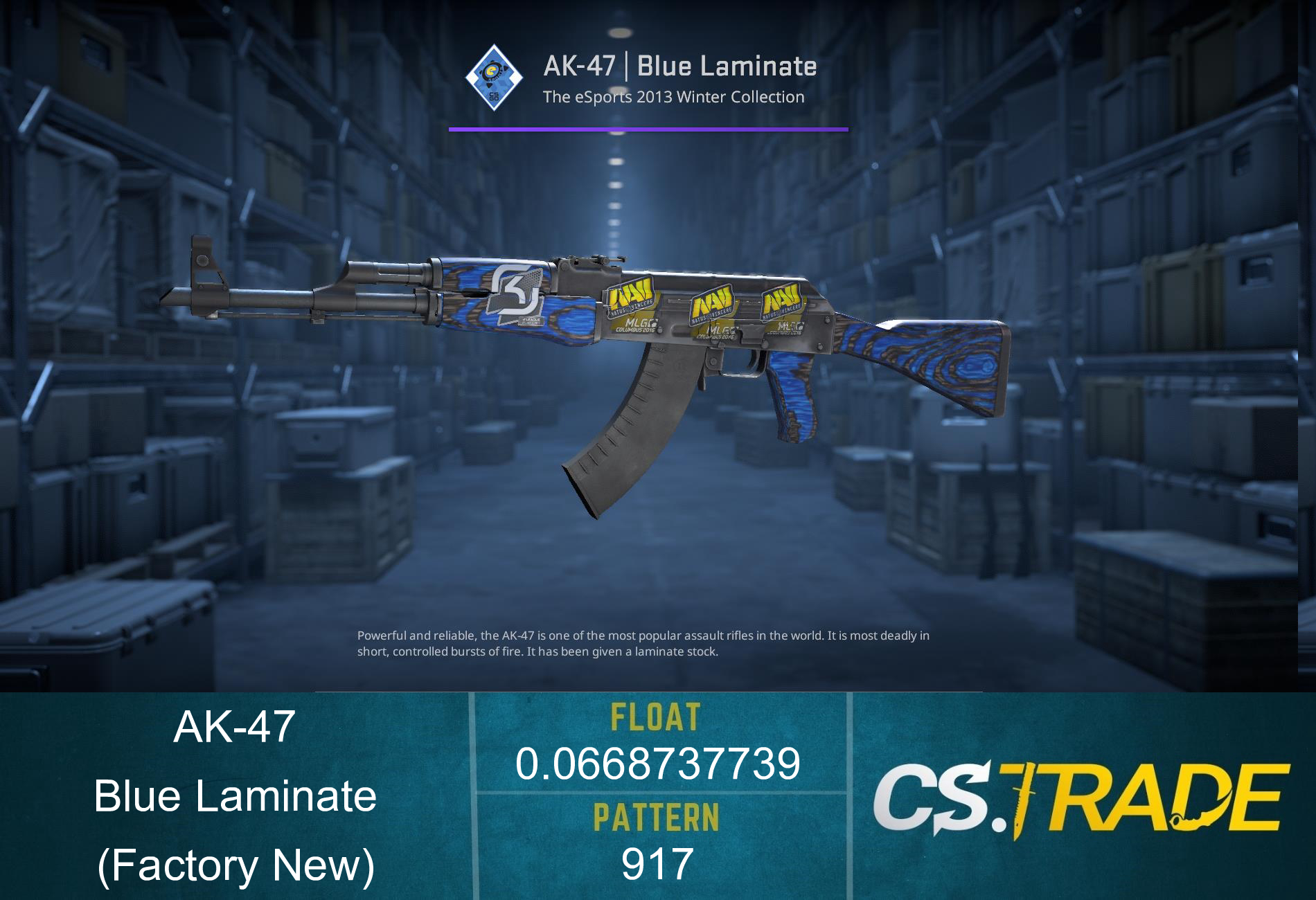 AK-47 | Blue Laminate (Factory New) Screenshot