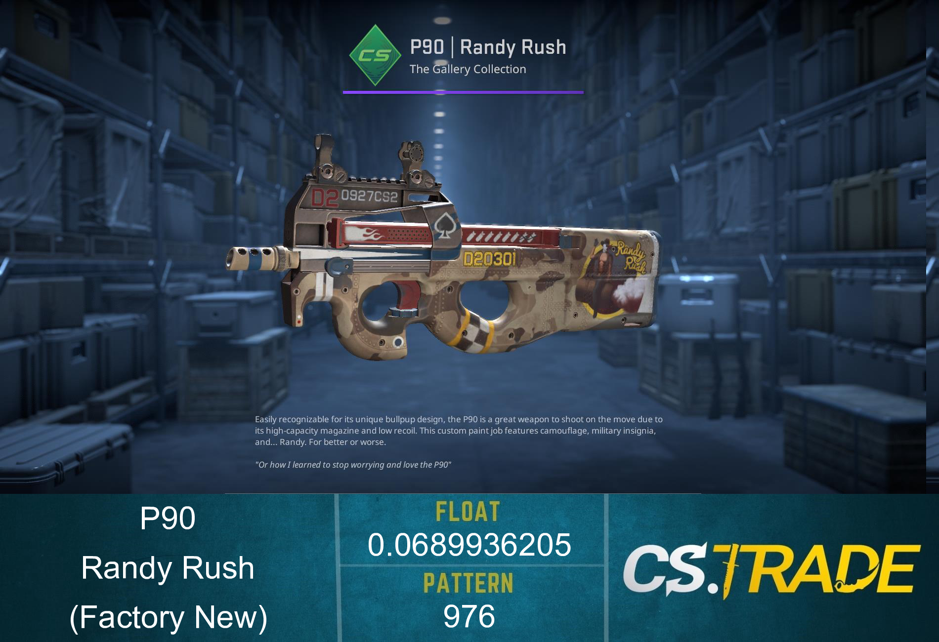 P90 | Randy Rush (Factory New) Screenshot