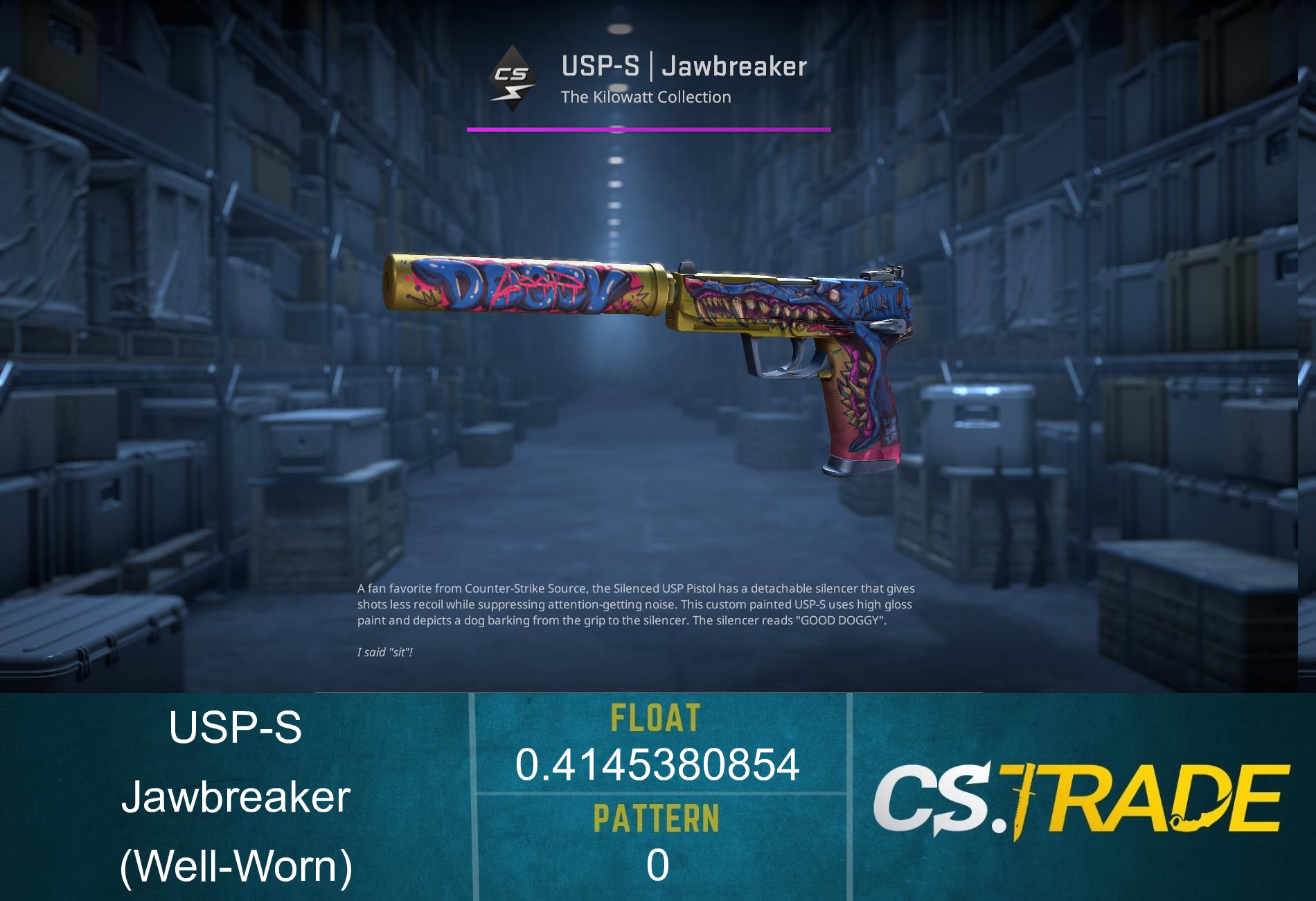 USP-S | Jawbreaker (Well-Worn) Screenshot