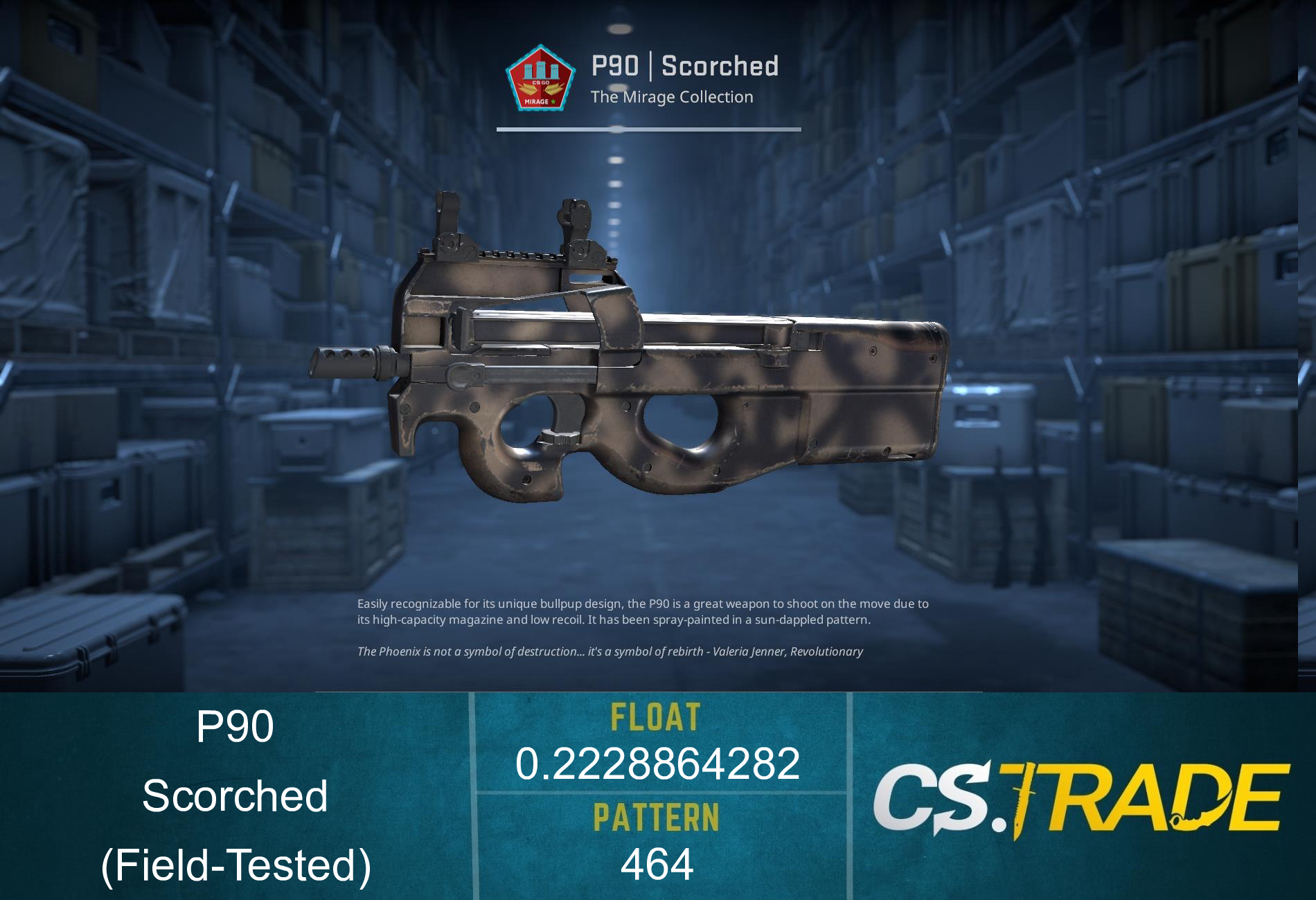 P90 | Scorched (Factory New) Screenshot