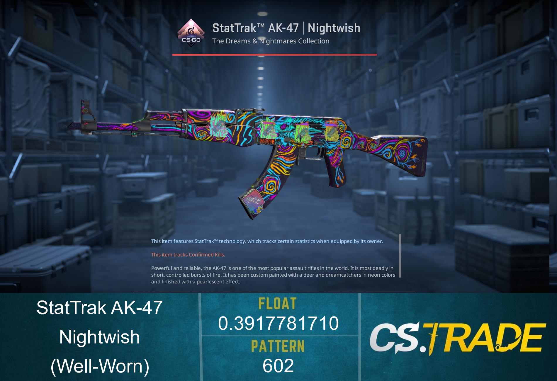 StatTrak™ AK-47 | Nightwish (Well-Worn) Screenshot