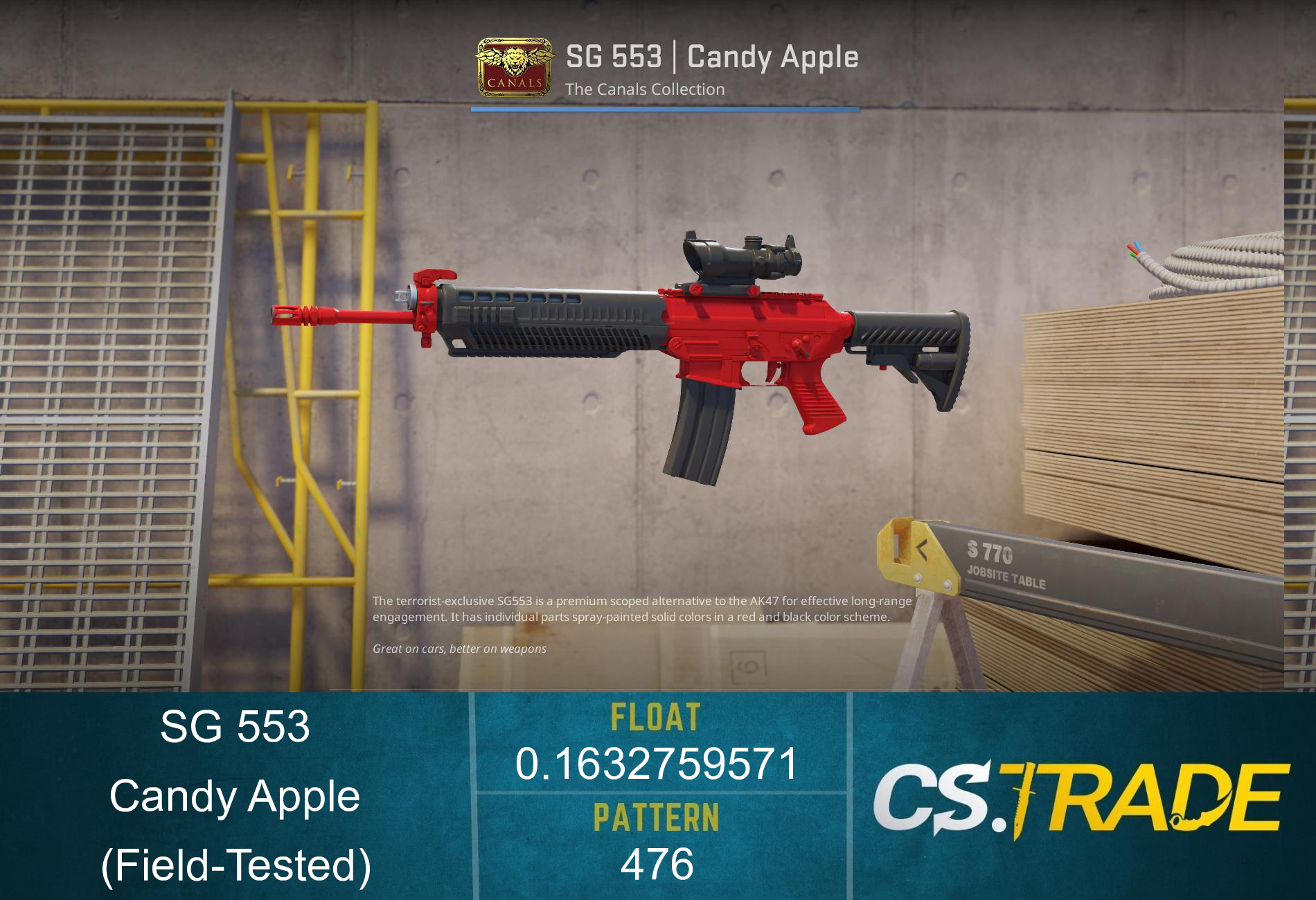 SG 553 | Candy Apple (Field-Tested) Screenshot