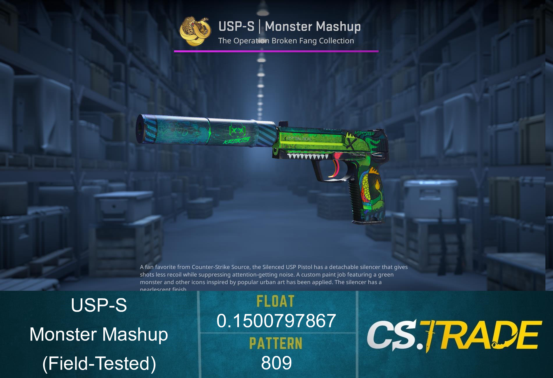 USP-S | Monster Mashup (Field-Tested) Screenshot