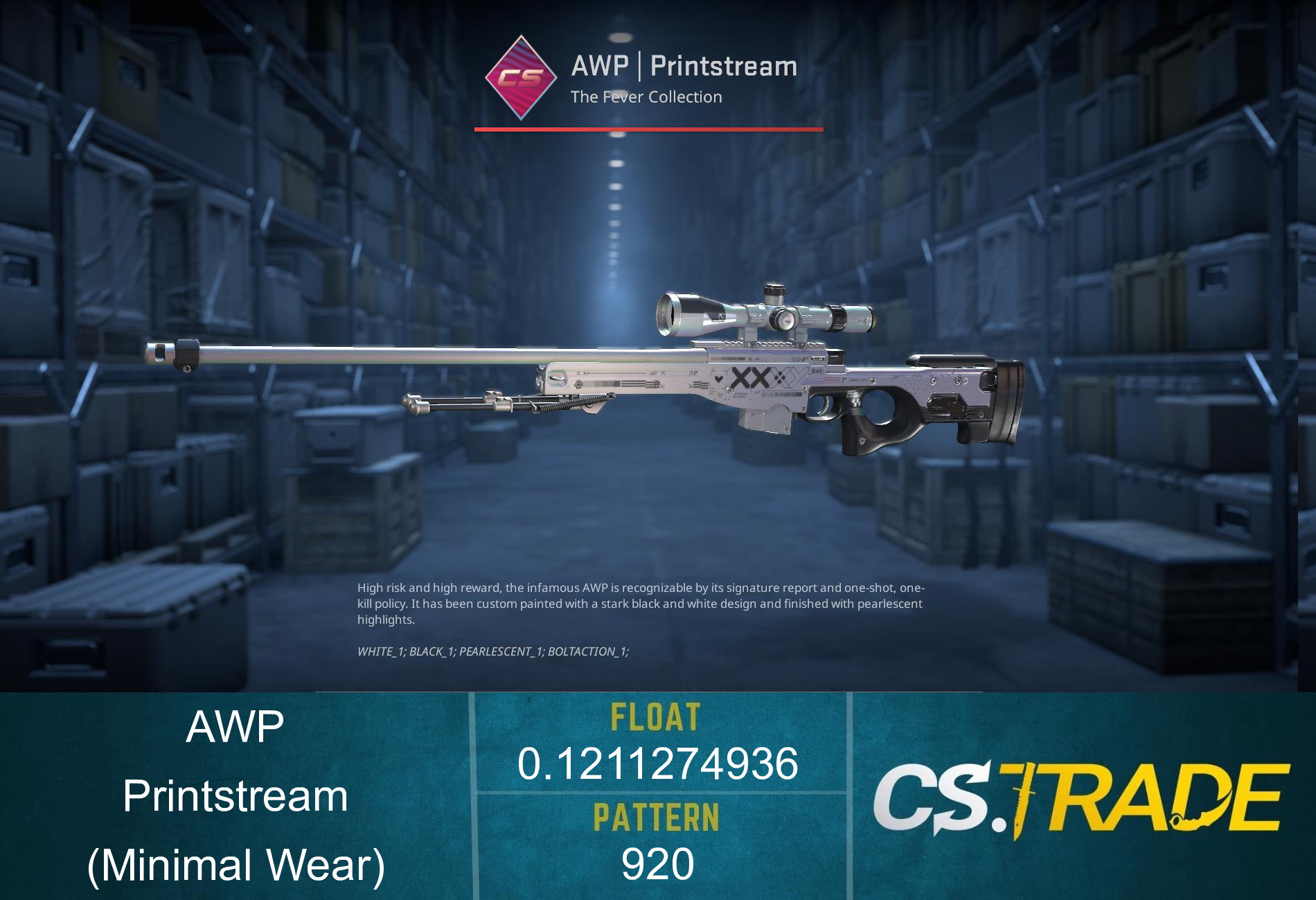 AWP | Printstream (Minimal Wear) Screenshot