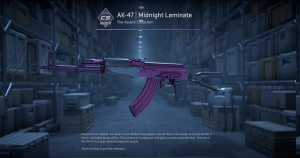 AK-47 | Midnight Laminate (Minimal Wear) Screenshot