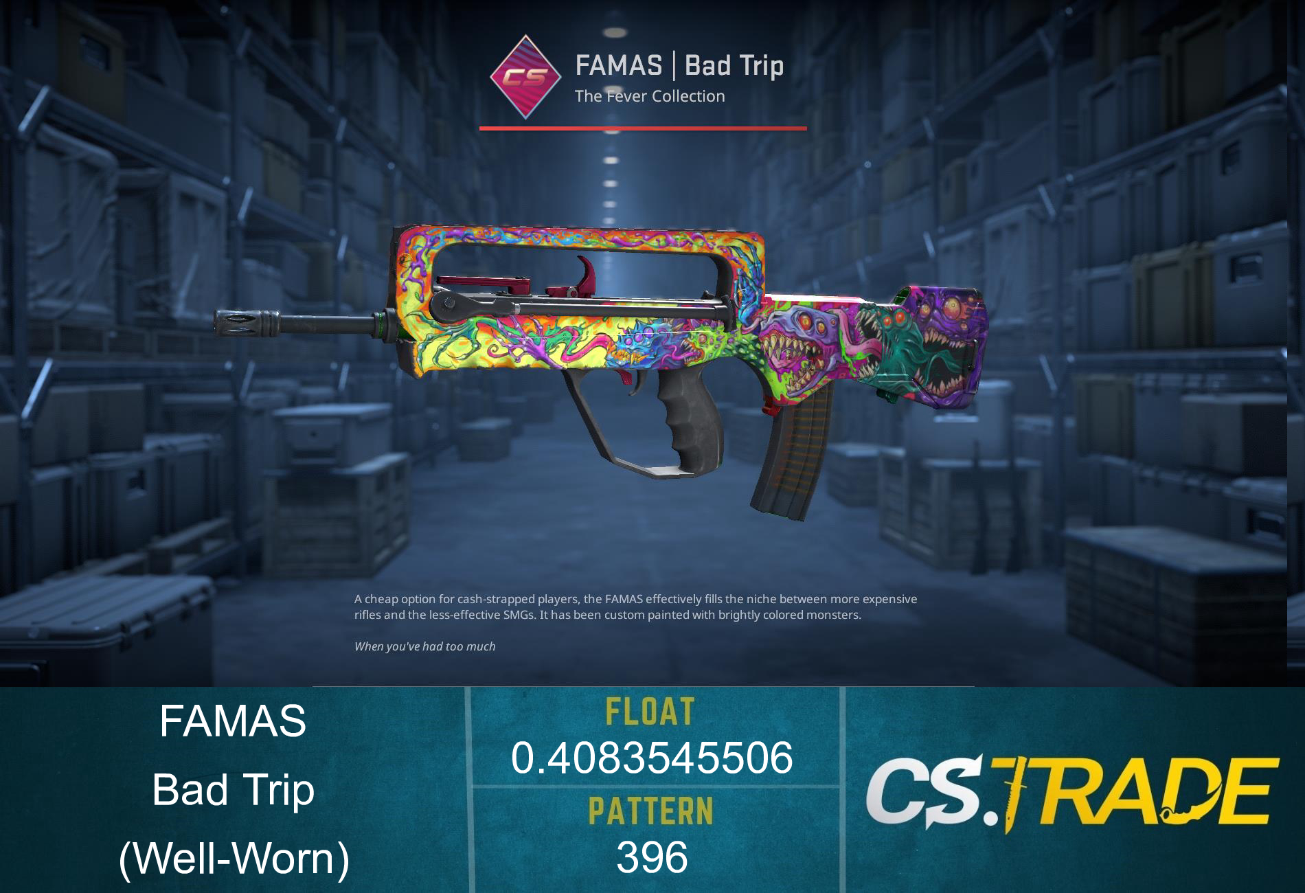 FAMAS | Bad Trip (Well-Worn) Screenshot