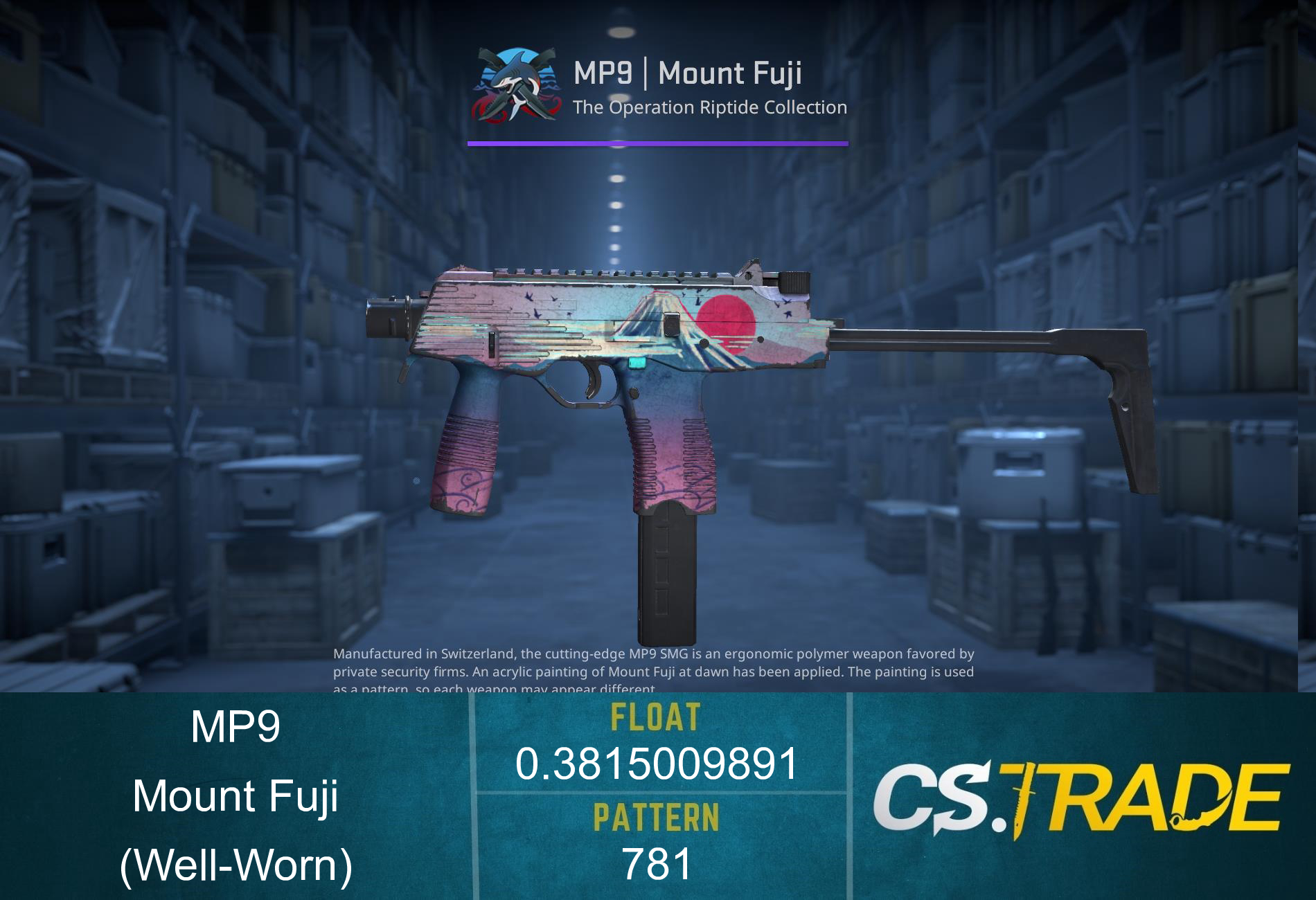 MP9 | Mount Fuji (Well-Worn) Screenshot