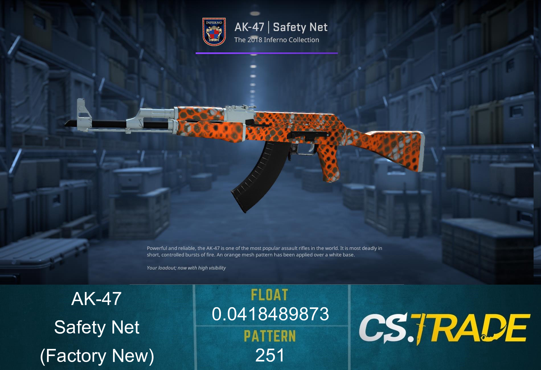 Souvenir AK-47 | Safety Net (Factory New) Screenshot