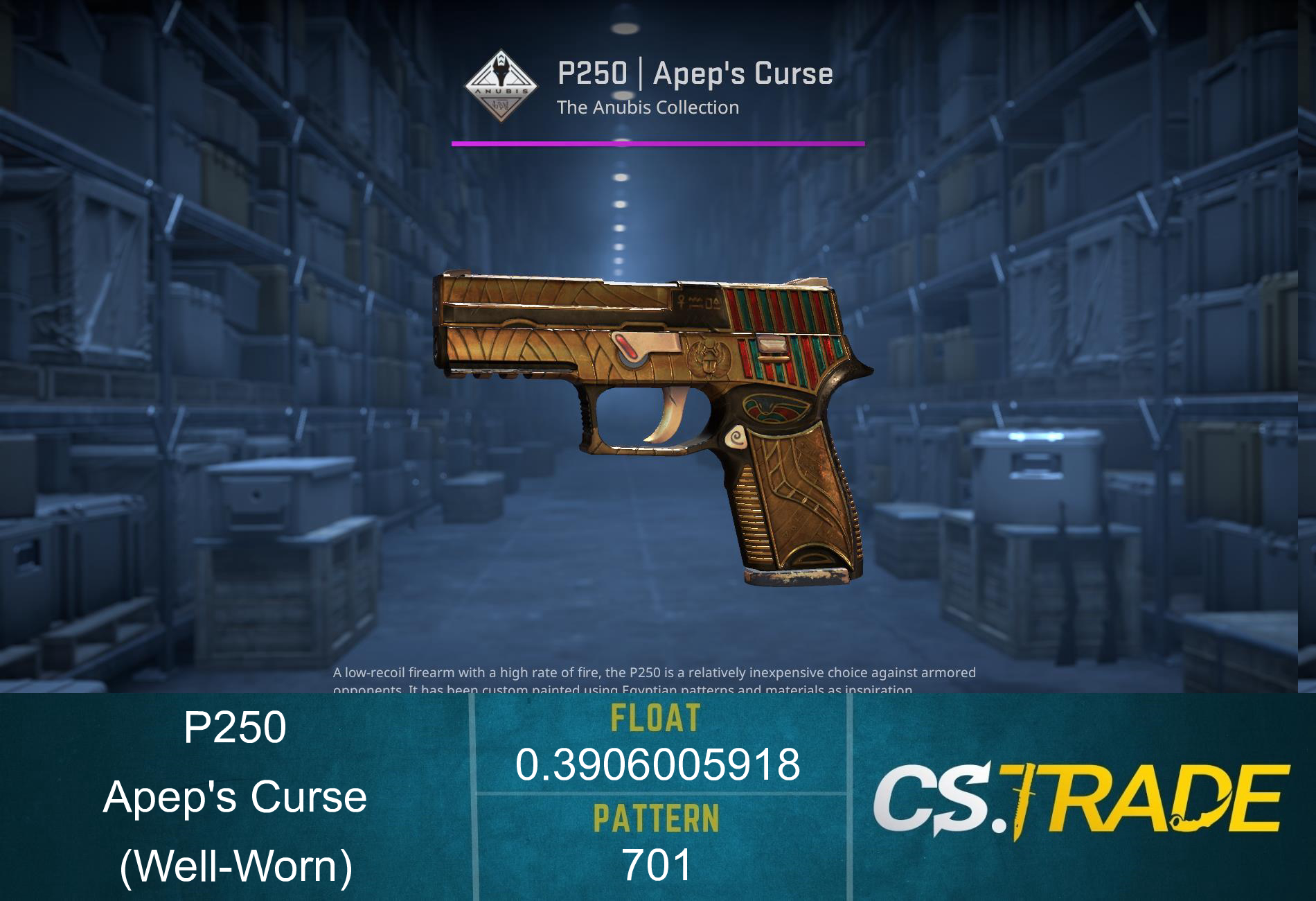 P250 | Apep's Curse (Well-Worn) Screenshot