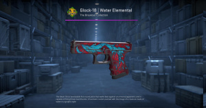 Glock-18 | Water Elemental (Battle-Scarred) Screenshot