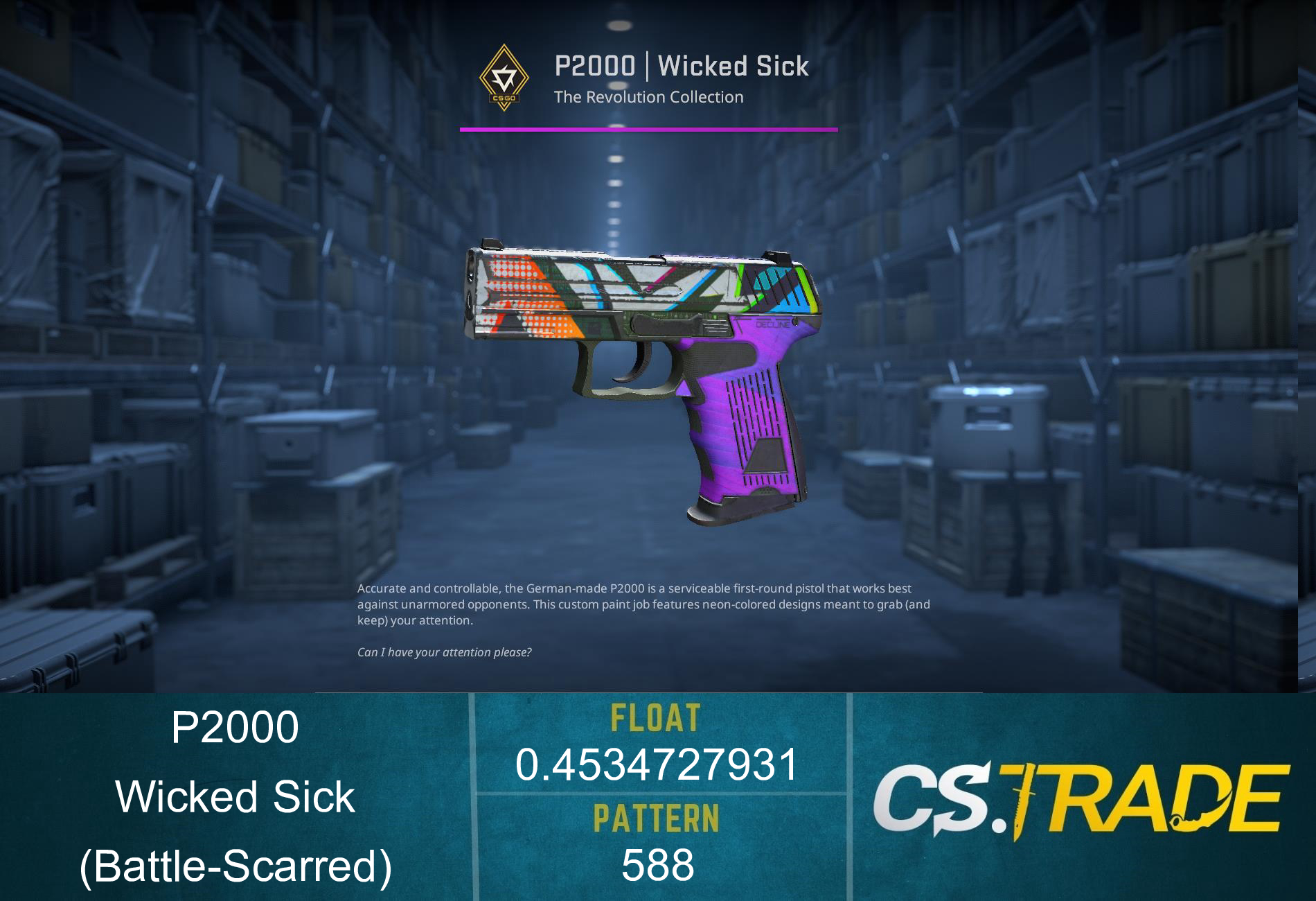 P2000 | Wicked Sick (Battle-Scarred) Screenshot