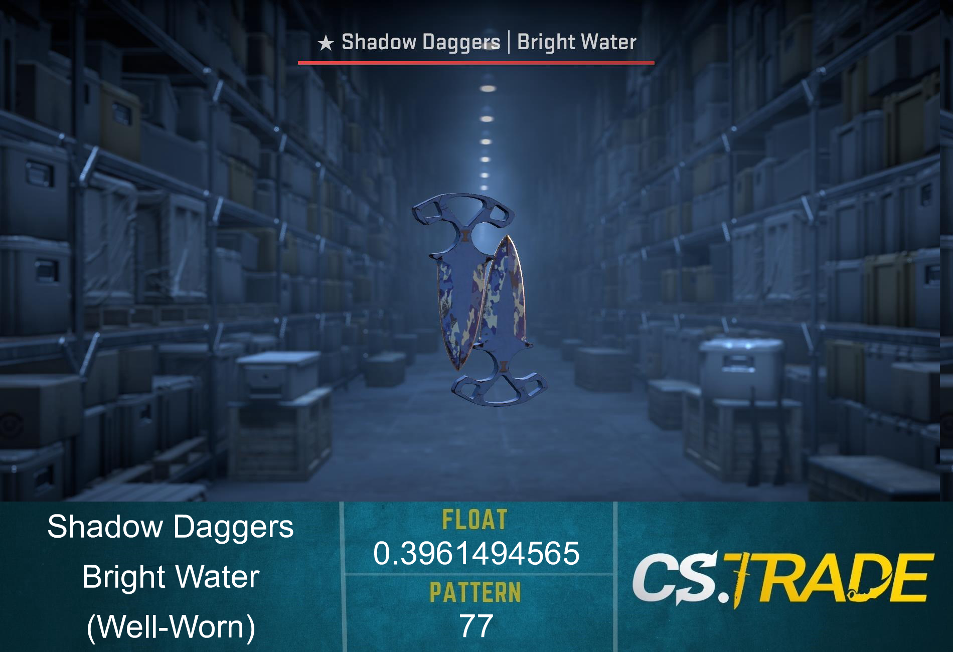 ★ Shadow Daggers | Bright Water (Well-Worn) Screenshot