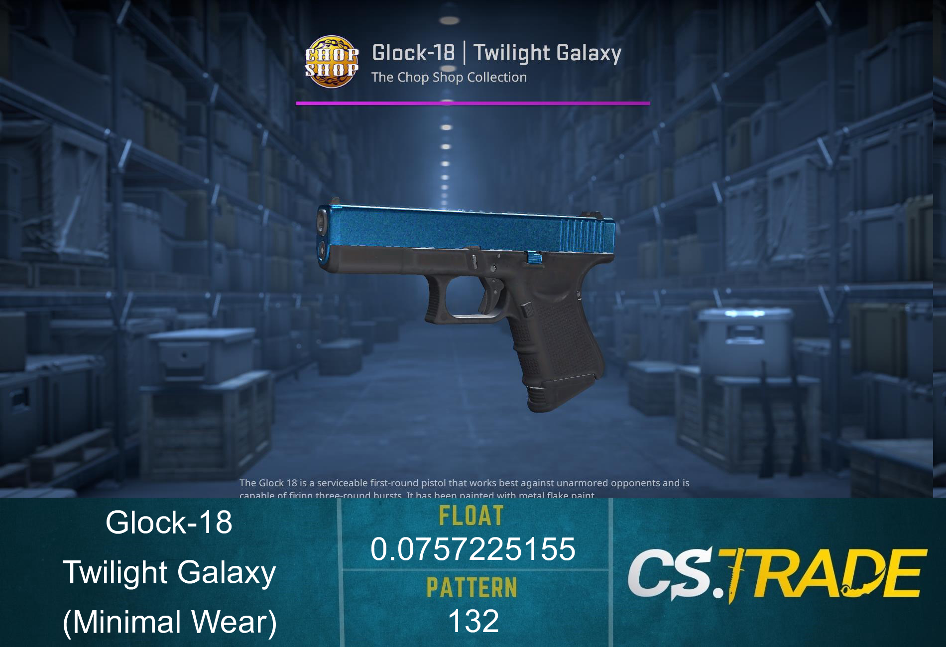 Glock-18 | Twilight Galaxy (Minimal Wear) Screenshot