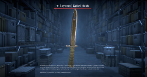★ Bayonet | Safari Mesh (Well-Worn) Screenshot