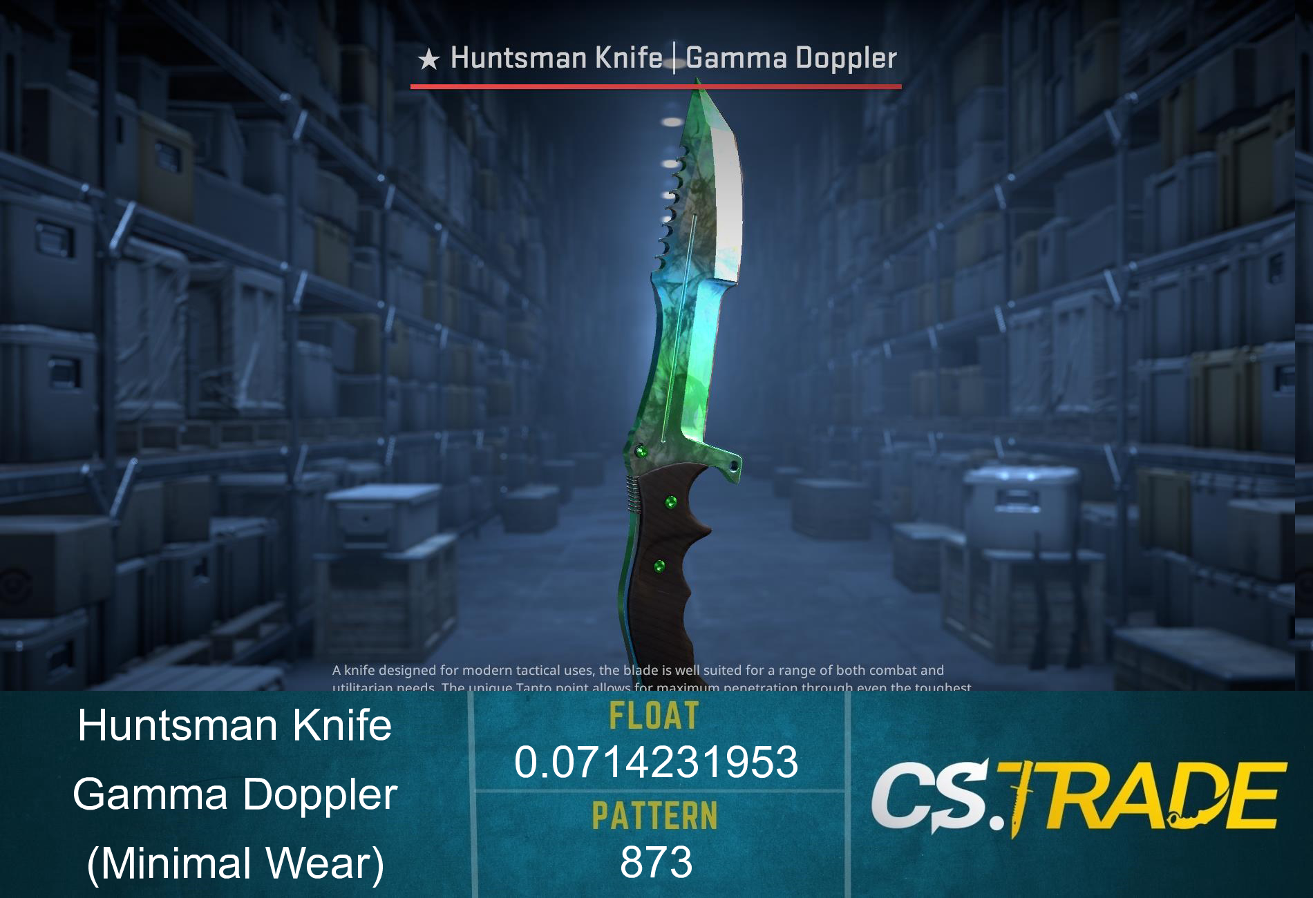 ★ Huntsman Knife | Gamma Doppler (Minimal Wear) Screenshot