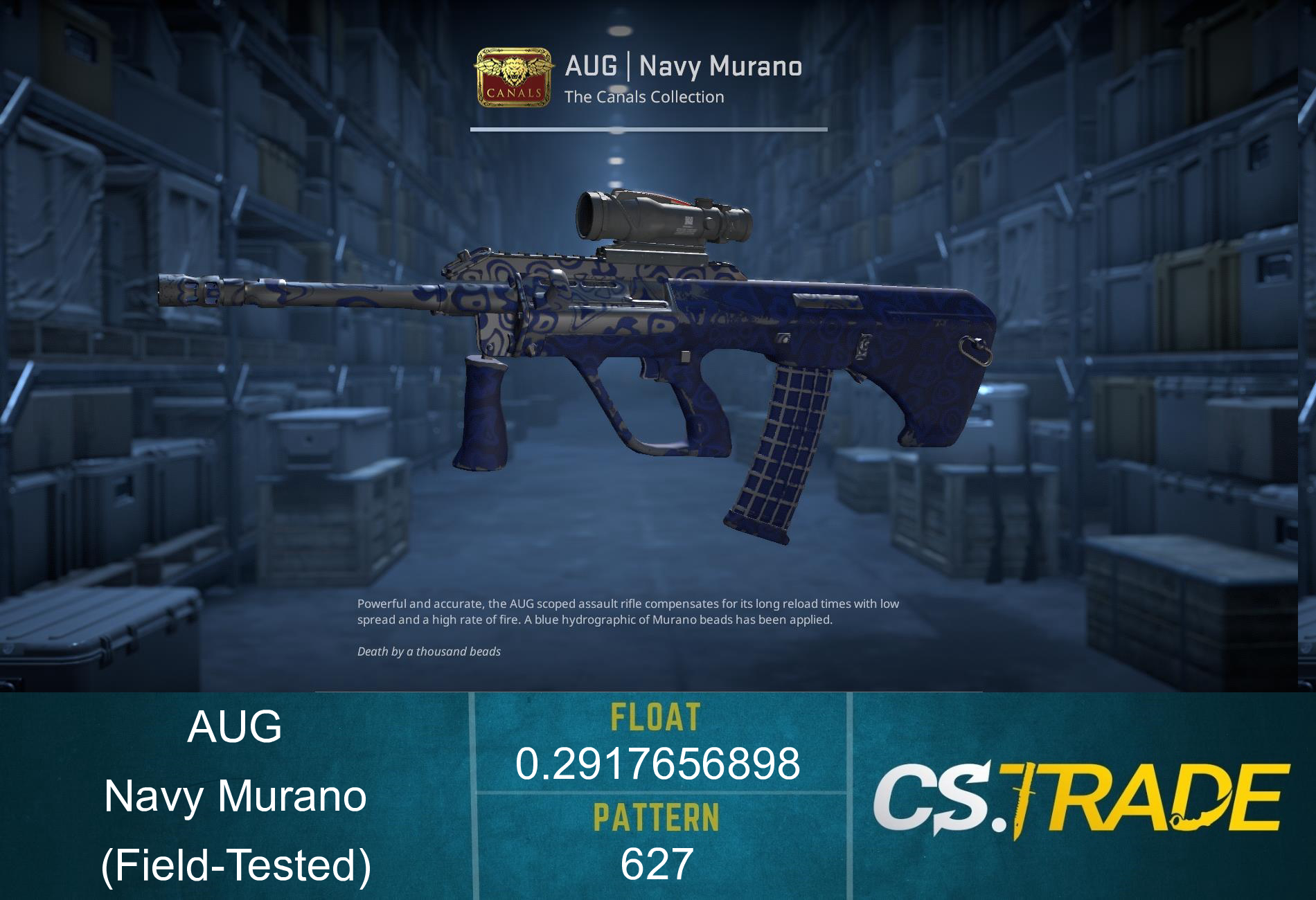 AUG | Navy Murano (Field-Tested) Screenshot