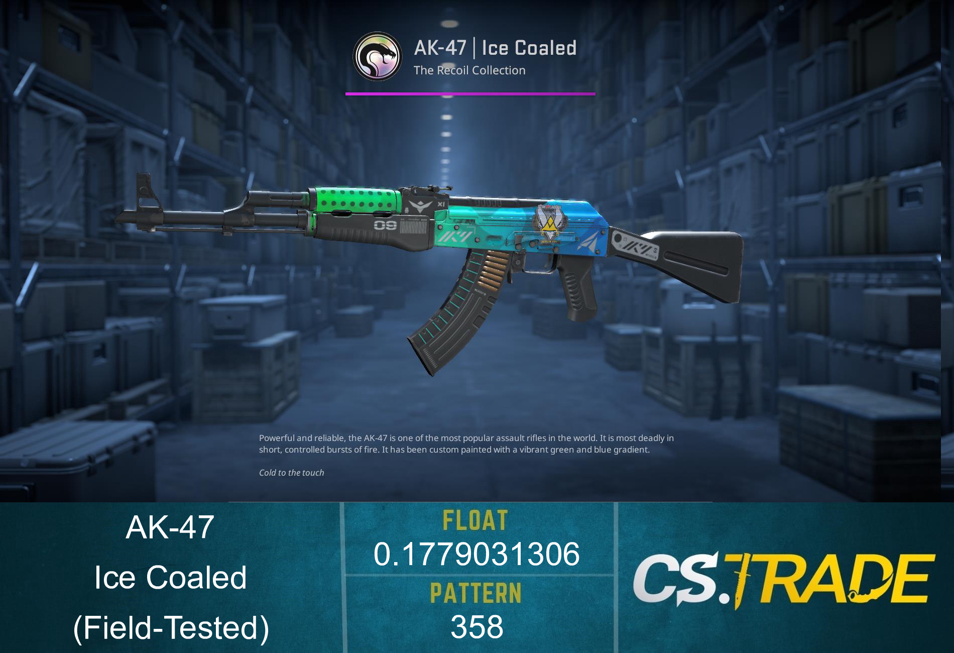 AK-47 | Ice Coaled (Field-Tested) Screenshot