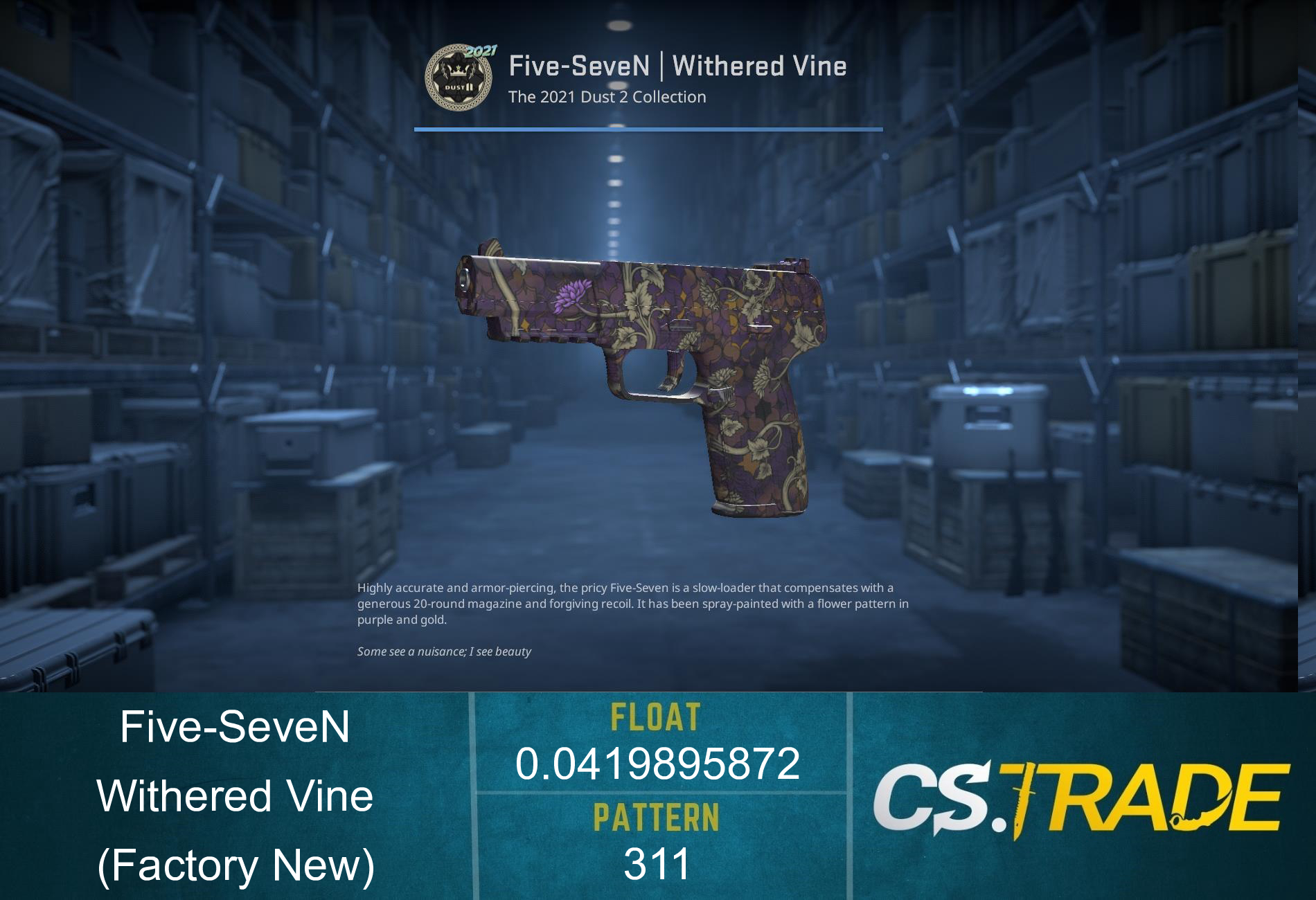 Five-SeveN | Withered Vine (Factory New) Screenshot