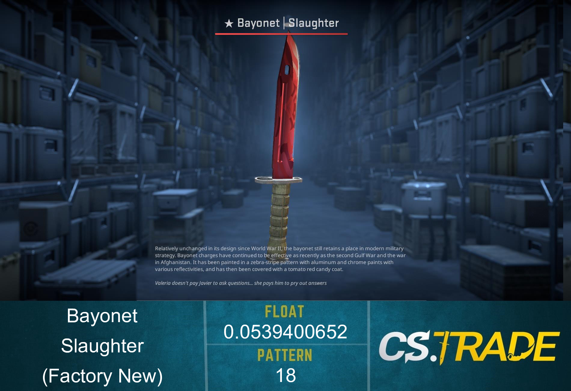 ★ Bayonet | Slaughter (Factory New) Screenshot