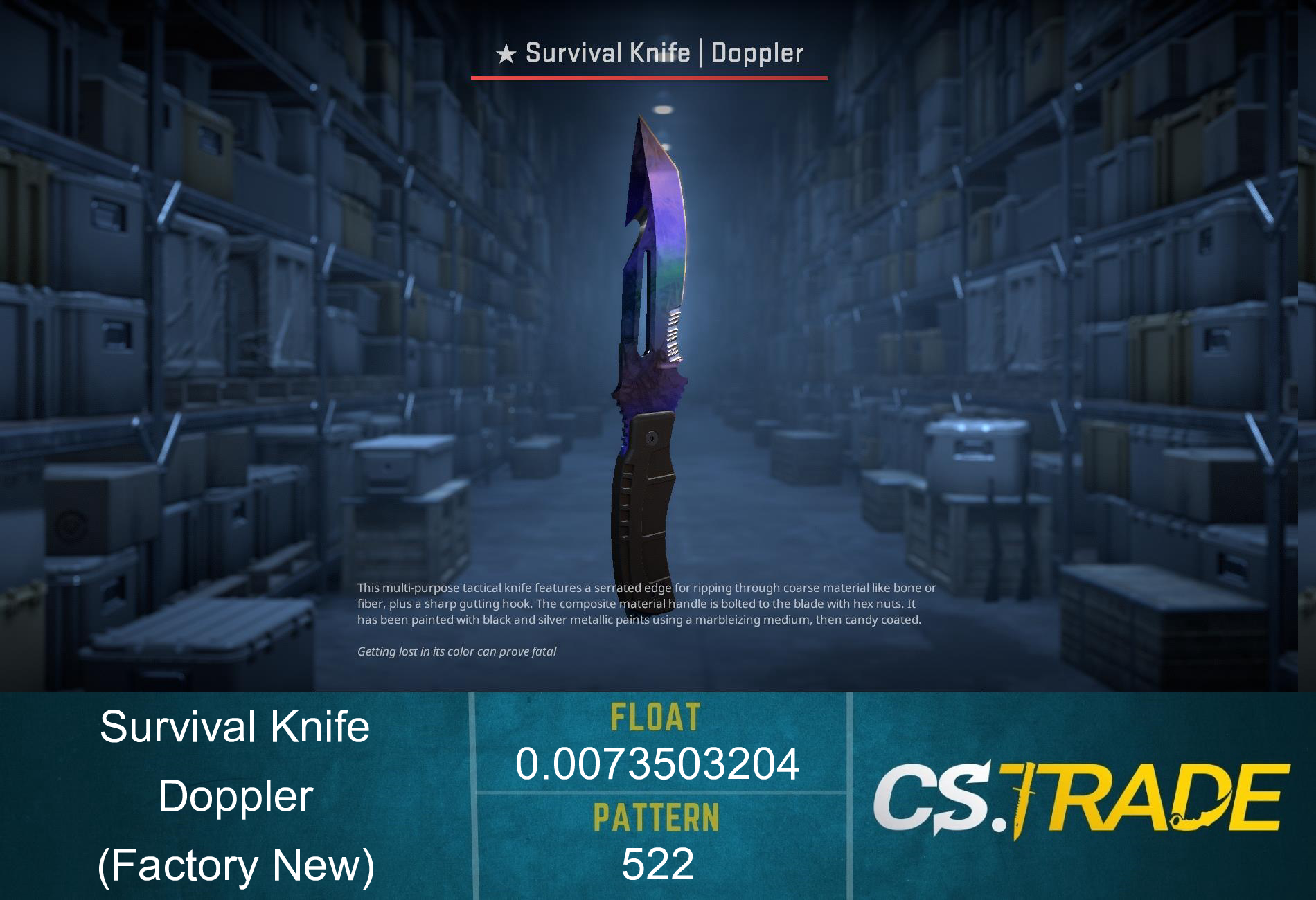 ★ Survival Knife | Doppler Phase 3 (Factory New) Screenshot