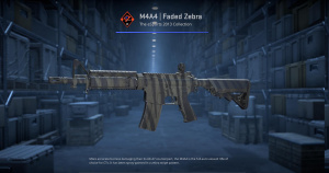 M4A4 | Faded Zebra (Field-Tested) Screenshot