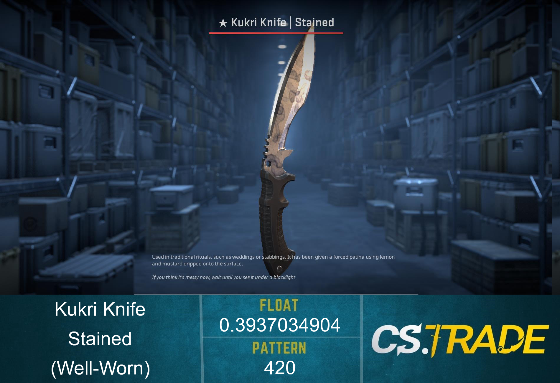 ★ Kukri Knife | Stained (Factory New) Screenshot