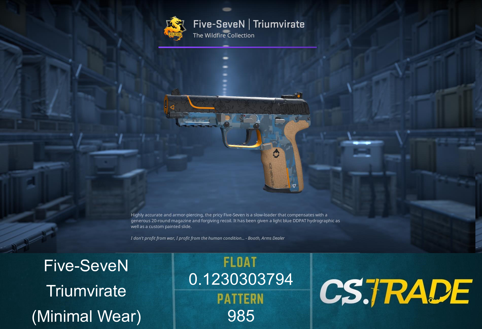 Five-SeveN | Triumvirate (Well-Worn) Screenshot