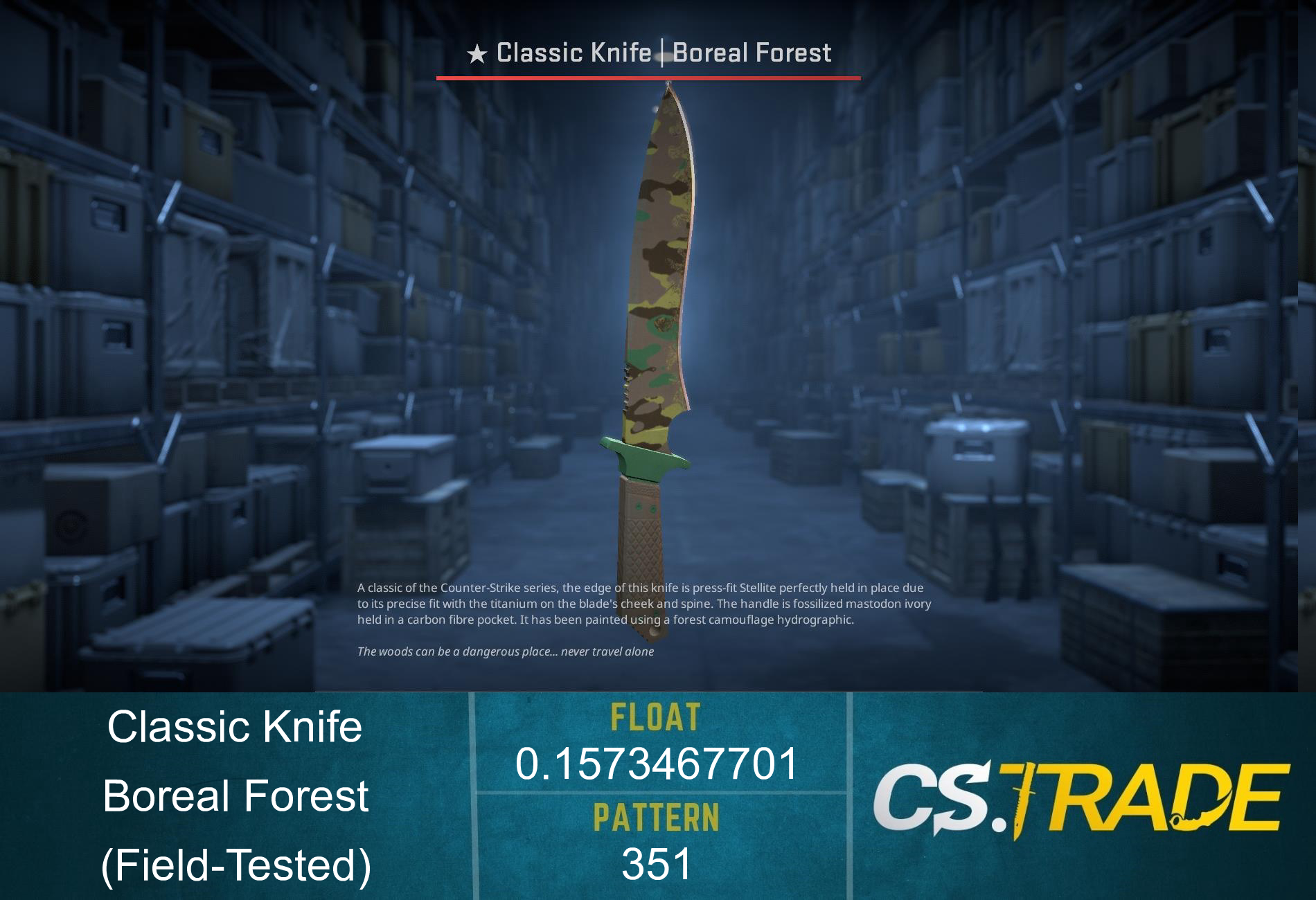 ★ Classic Knife | Boreal Forest (Factory New) Screenshot