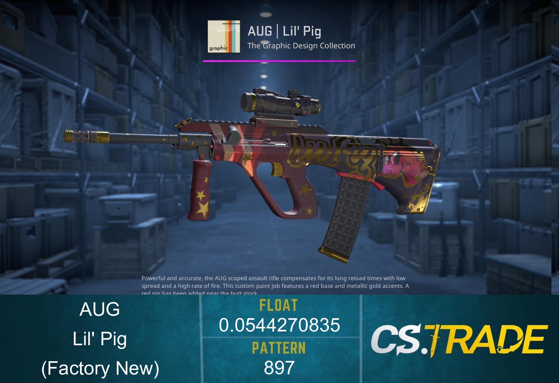 AUG | Lil' Pig (Factory New) Screenshot