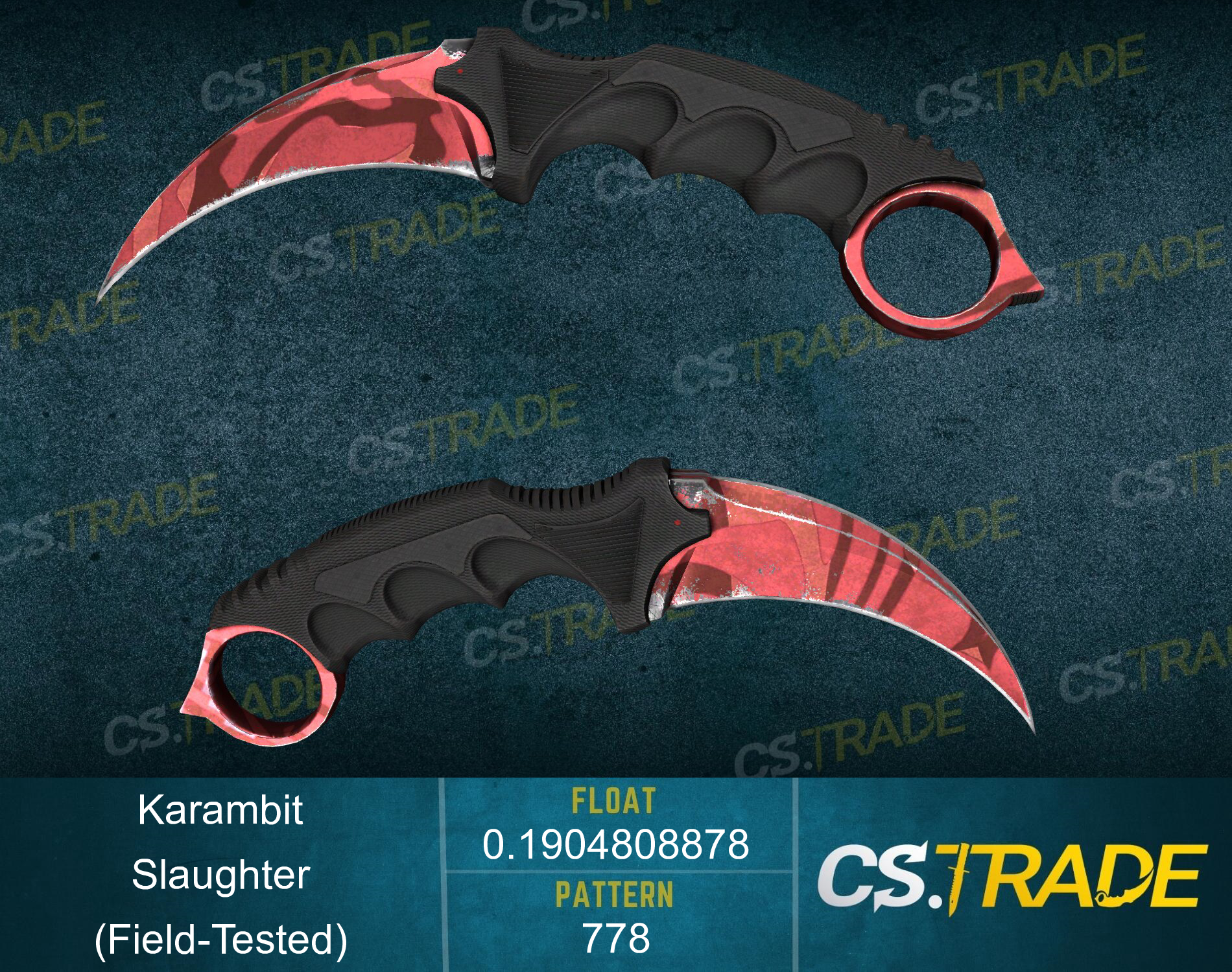 ★ StatTrak™ Karambit | Slaughter (Field-Tested) Screenshot
