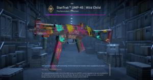 StatTrak™ UMP-45 | Wild Child (Battle-Scarred) Screenshot