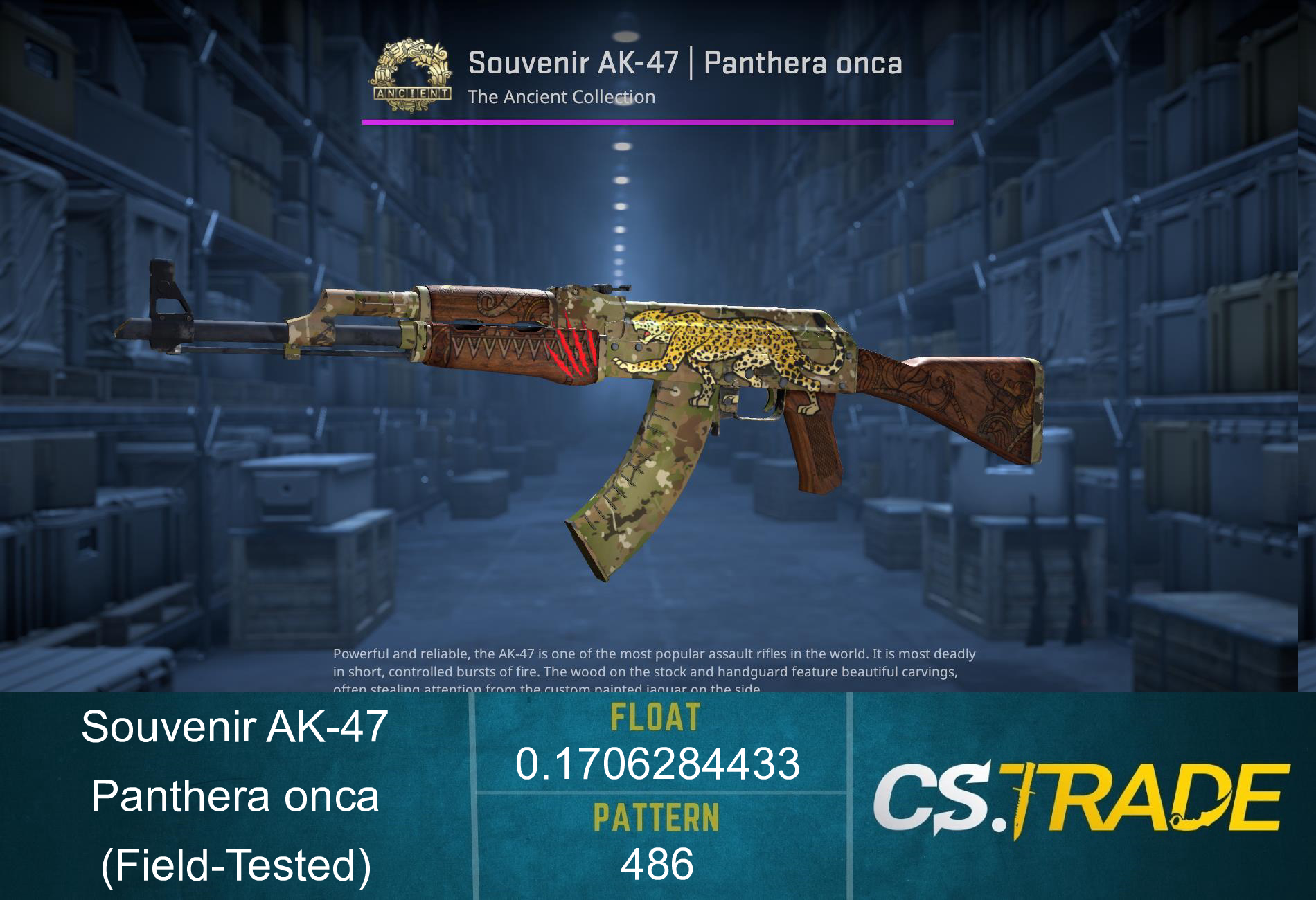 AK-47 | Panthera onca (Field-Tested) Screenshot