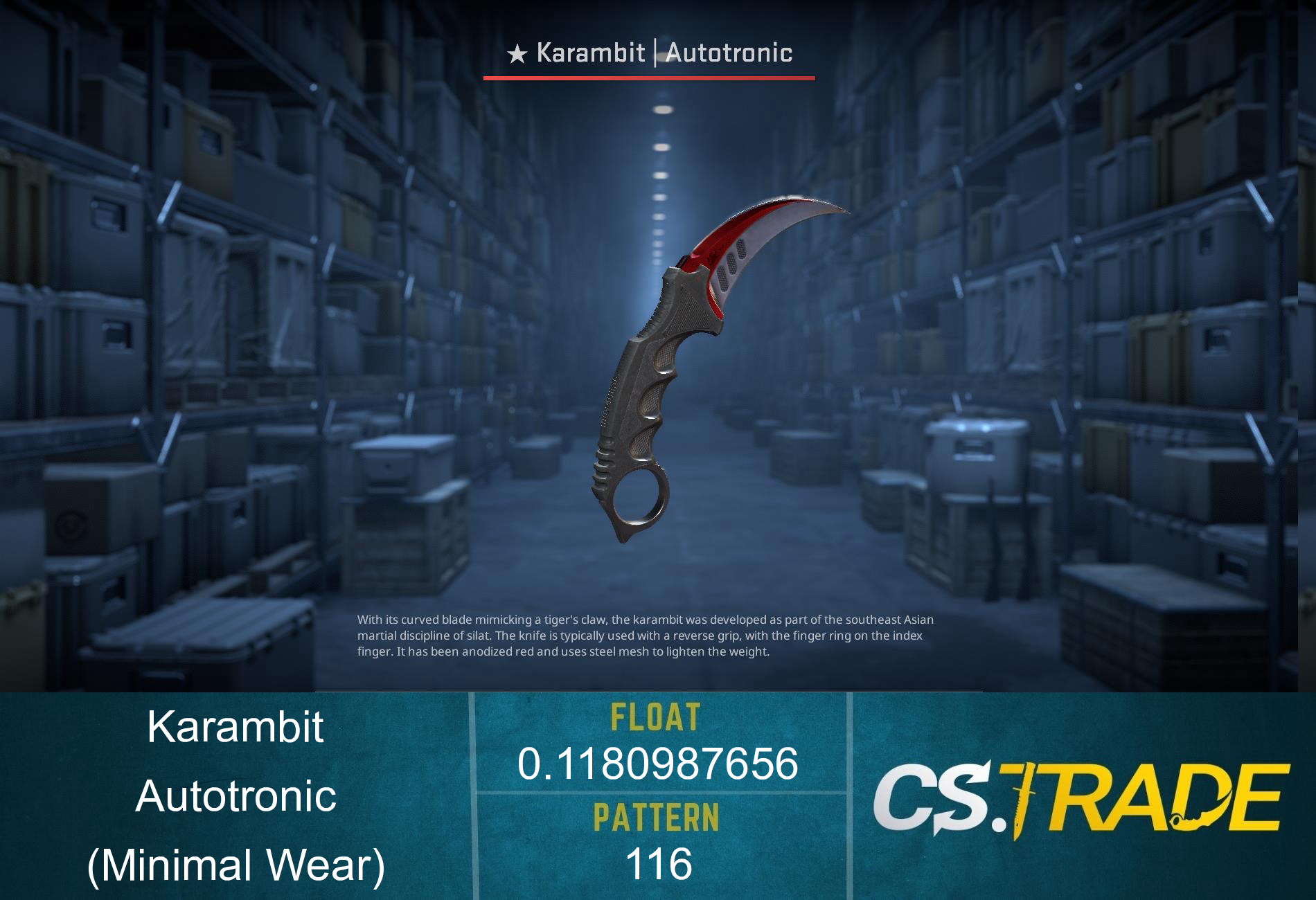 ★ Karambit | Autotronic (Minimal Wear) Screenshot