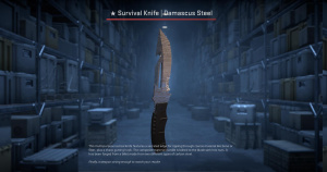 ★ Survival Knife | Damascus Steel (Factory New) Screenshot