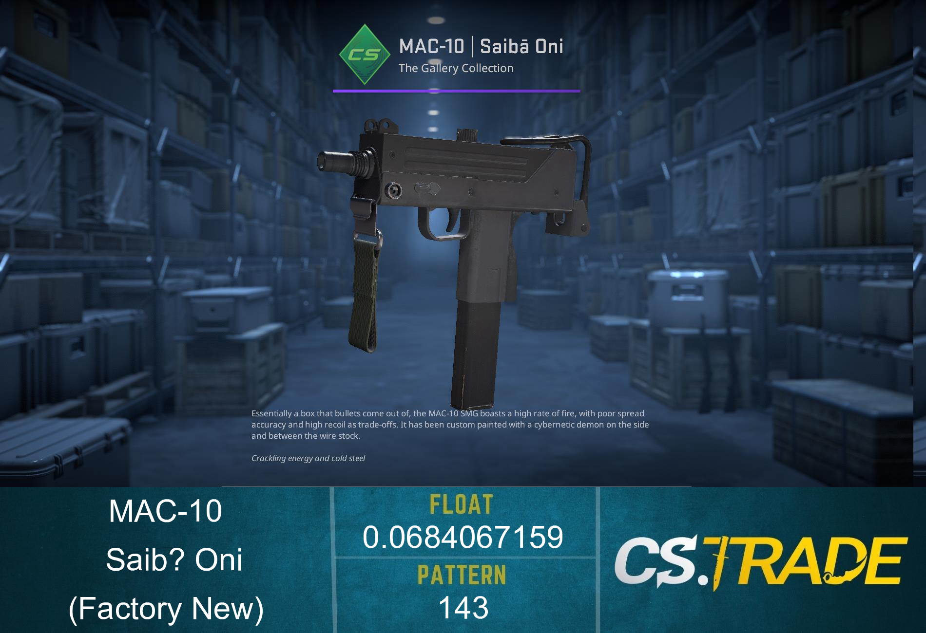 MAC-10 | Saibā Oni (Factory New) Screenshot