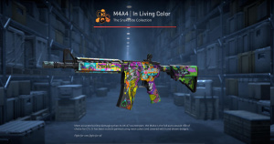 M4A4 | In Living Color (Battle-Scarred) Screenshot
