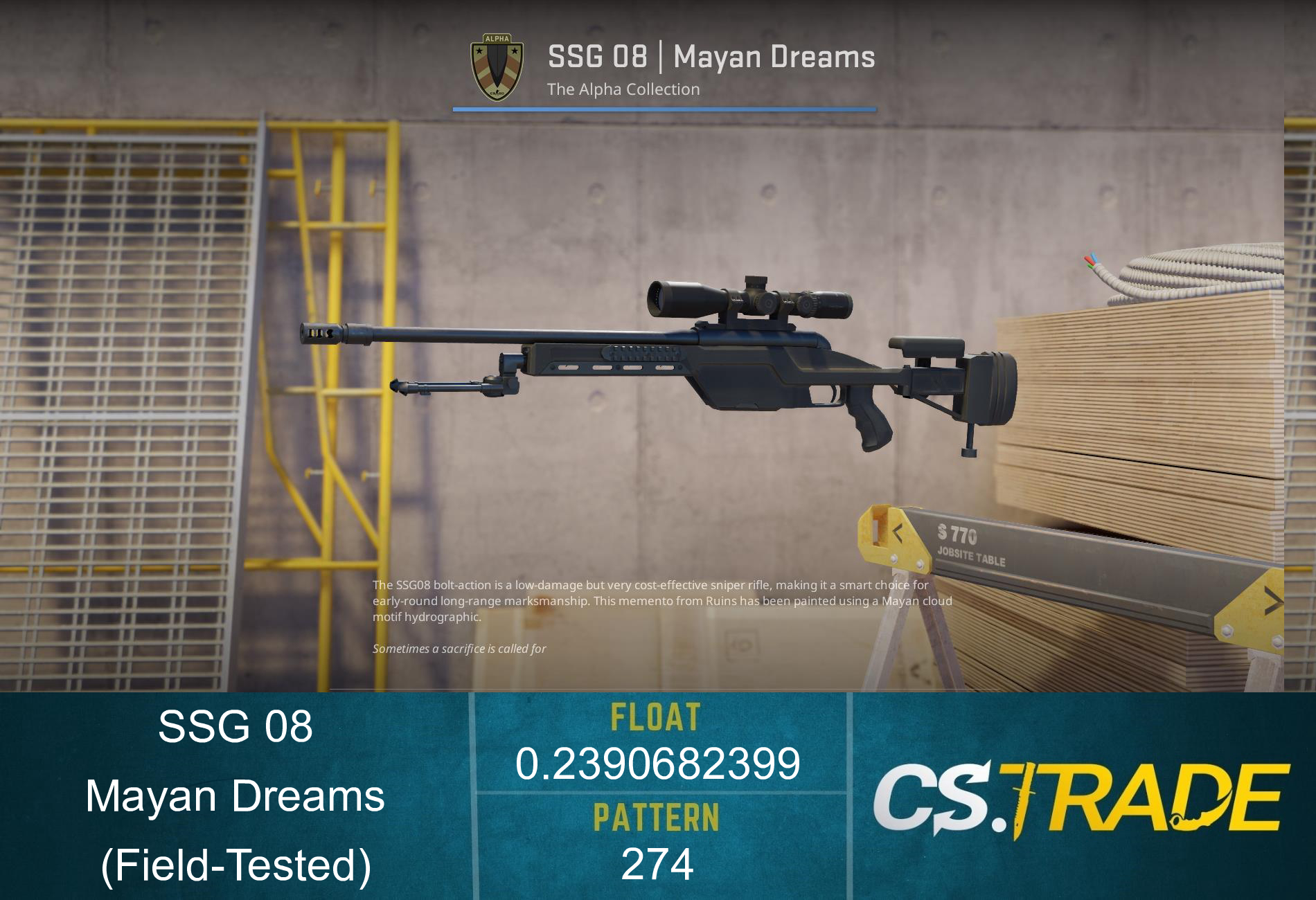 SSG 08 | Mayan Dreams (Field-Tested) Screenshot