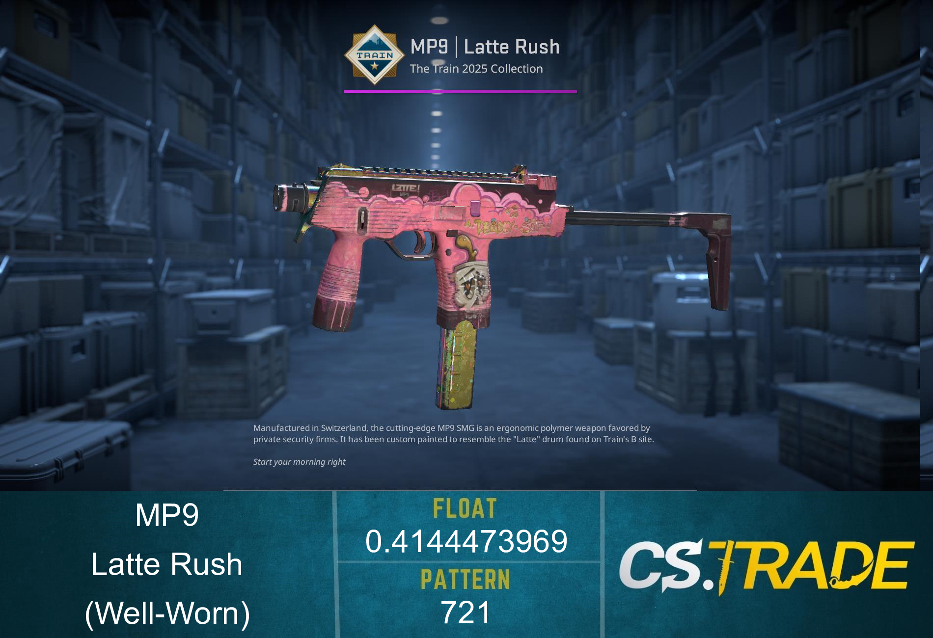 MP9 | Latte Rush (Factory New) Screenshot