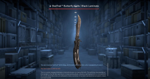 ★ StatTrak™ Butterfly Knife | Black Laminate (Factory New) Screenshot