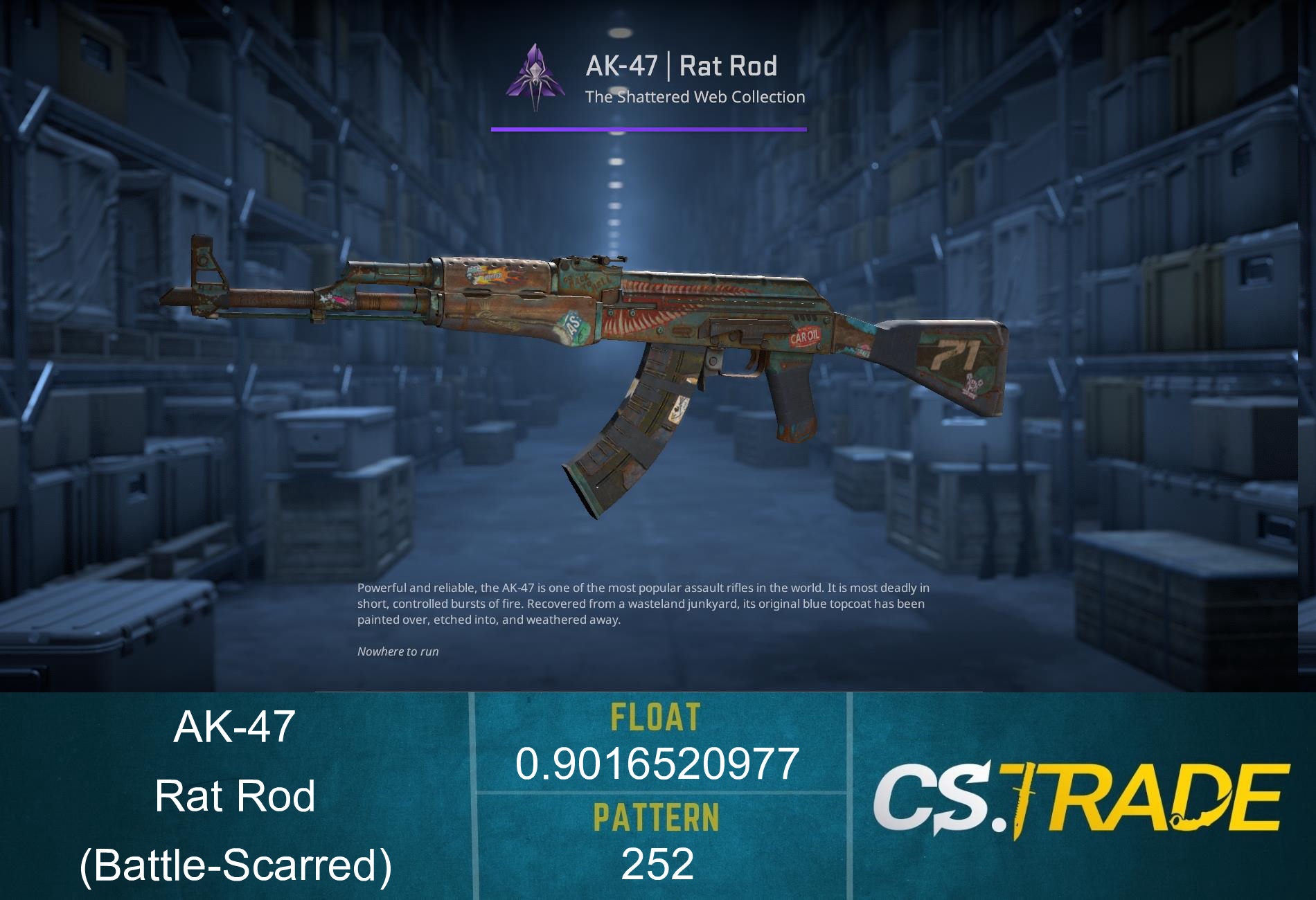 StatTrak™ AK-47 | Rat Rod (Battle-Scarred) Screenshot