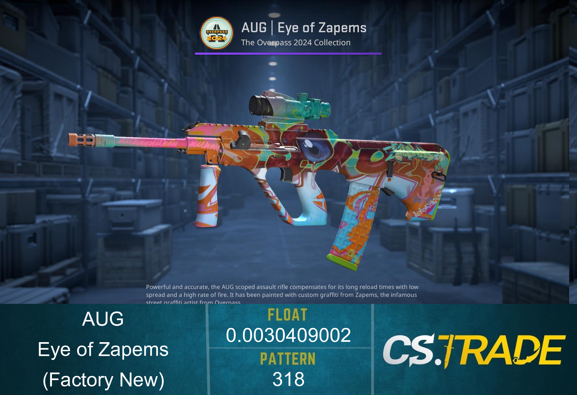 AUG | Eye of Zapems (Factory New) Screenshot