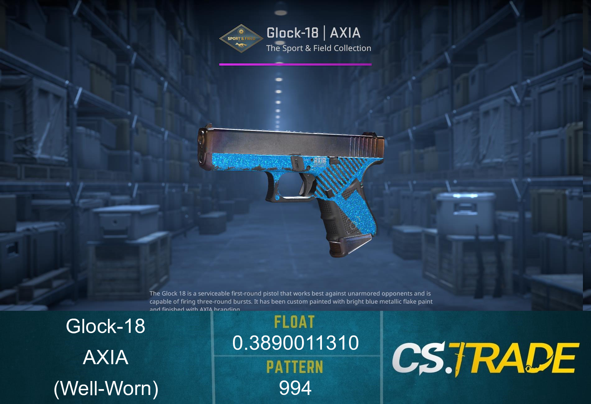Glock-18 | AXIA (Well-Worn) Screenshot