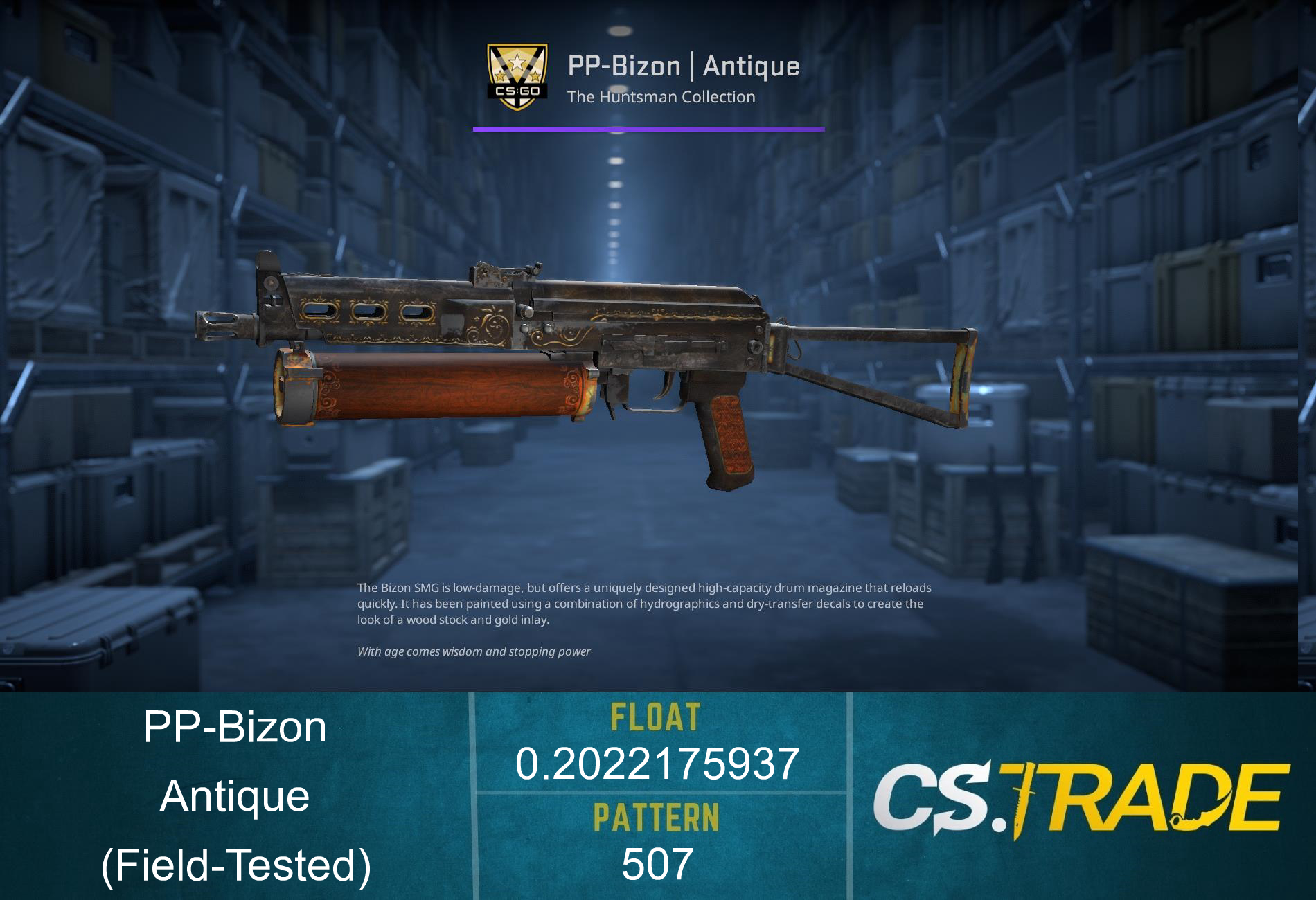 StatTrak™ PP-Bizon | Antique (Field-Tested) Screenshot