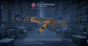 AK-47 | Searing Rage (Minimal Wear) Screenshot