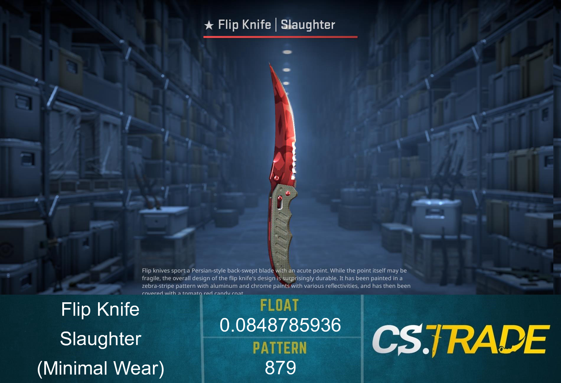 ★ Flip Knife | Slaughter (Minimal Wear) Screenshot