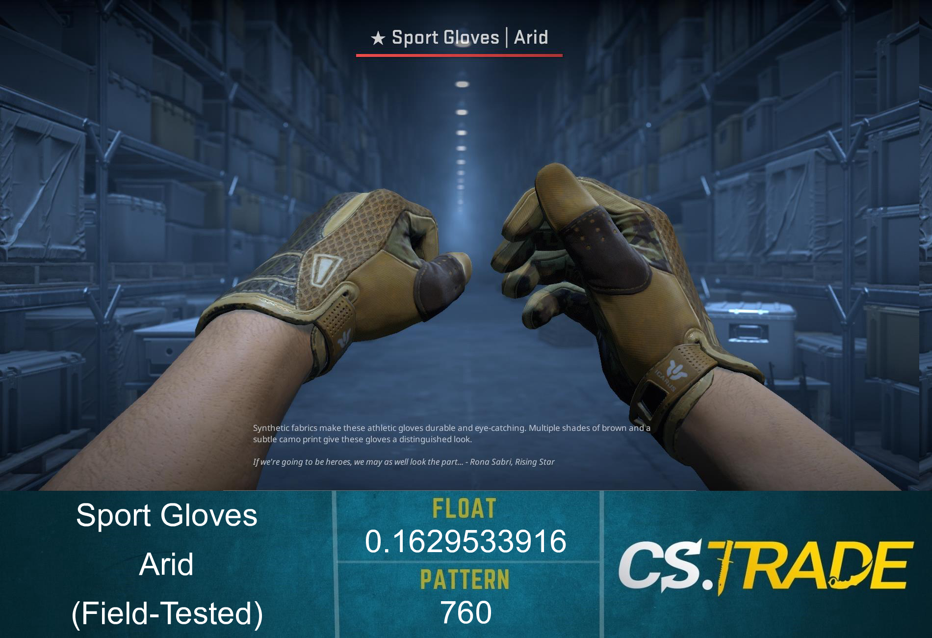★ Sport Gloves | Arid (Factory New) Screenshot