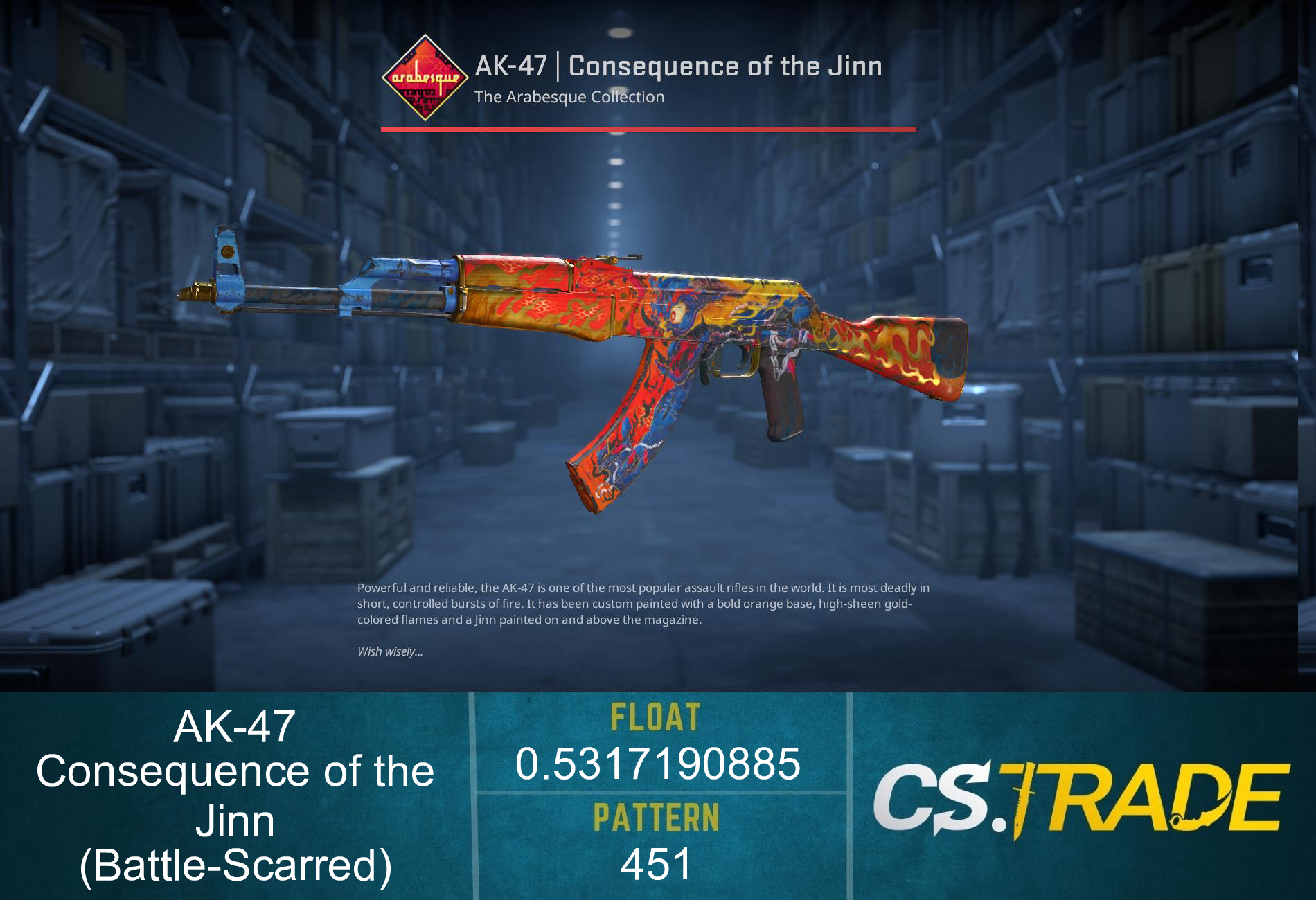 AK-47 | Consequence of the Jinn (Factory New) Screenshot
