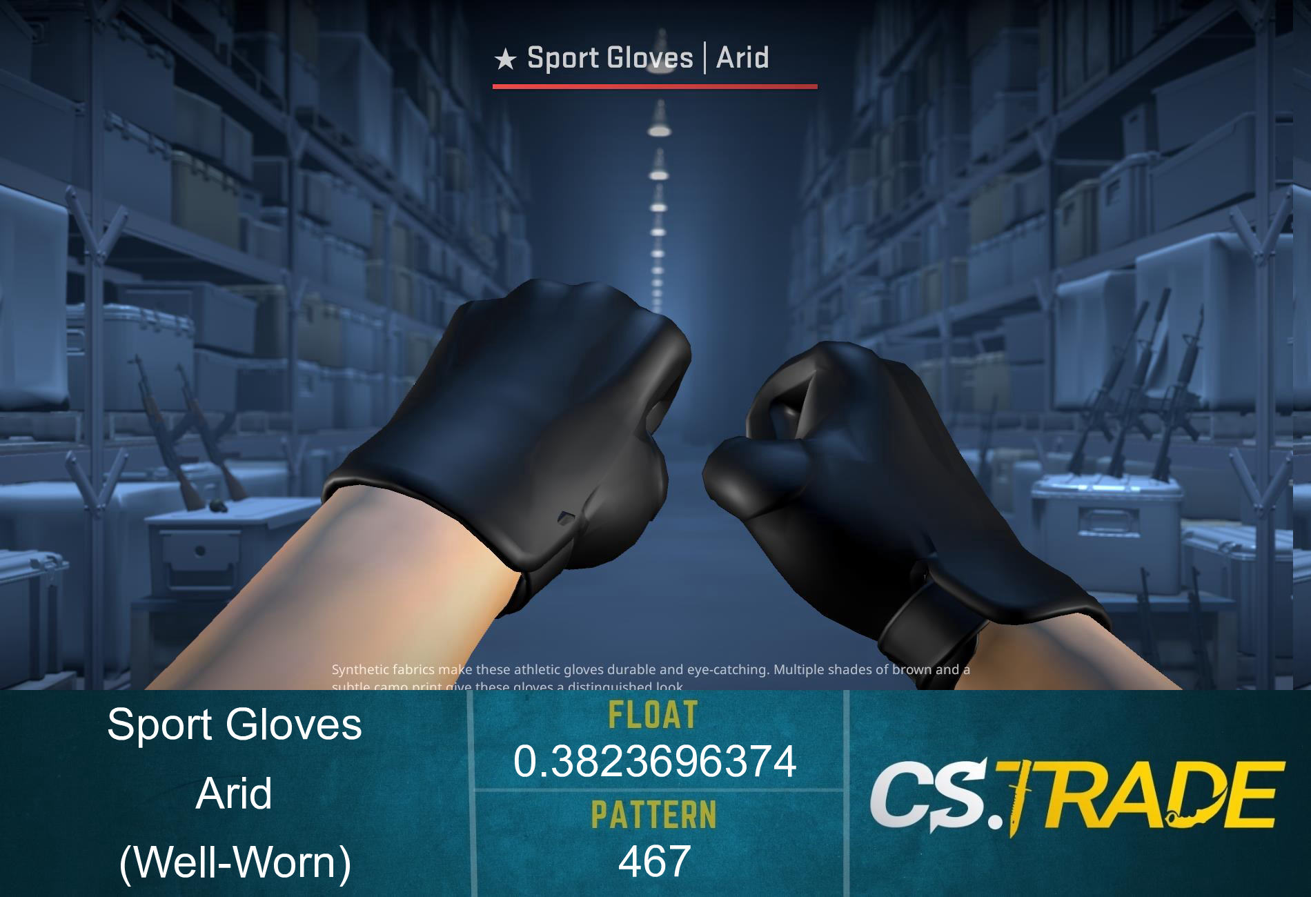 ★ Sport Gloves | Arid (Well-Worn) Screenshot