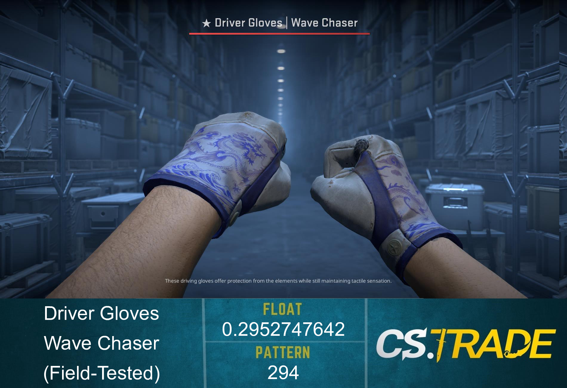 ★ Driver Gloves | Wave Chaser (Factory New) Screenshot