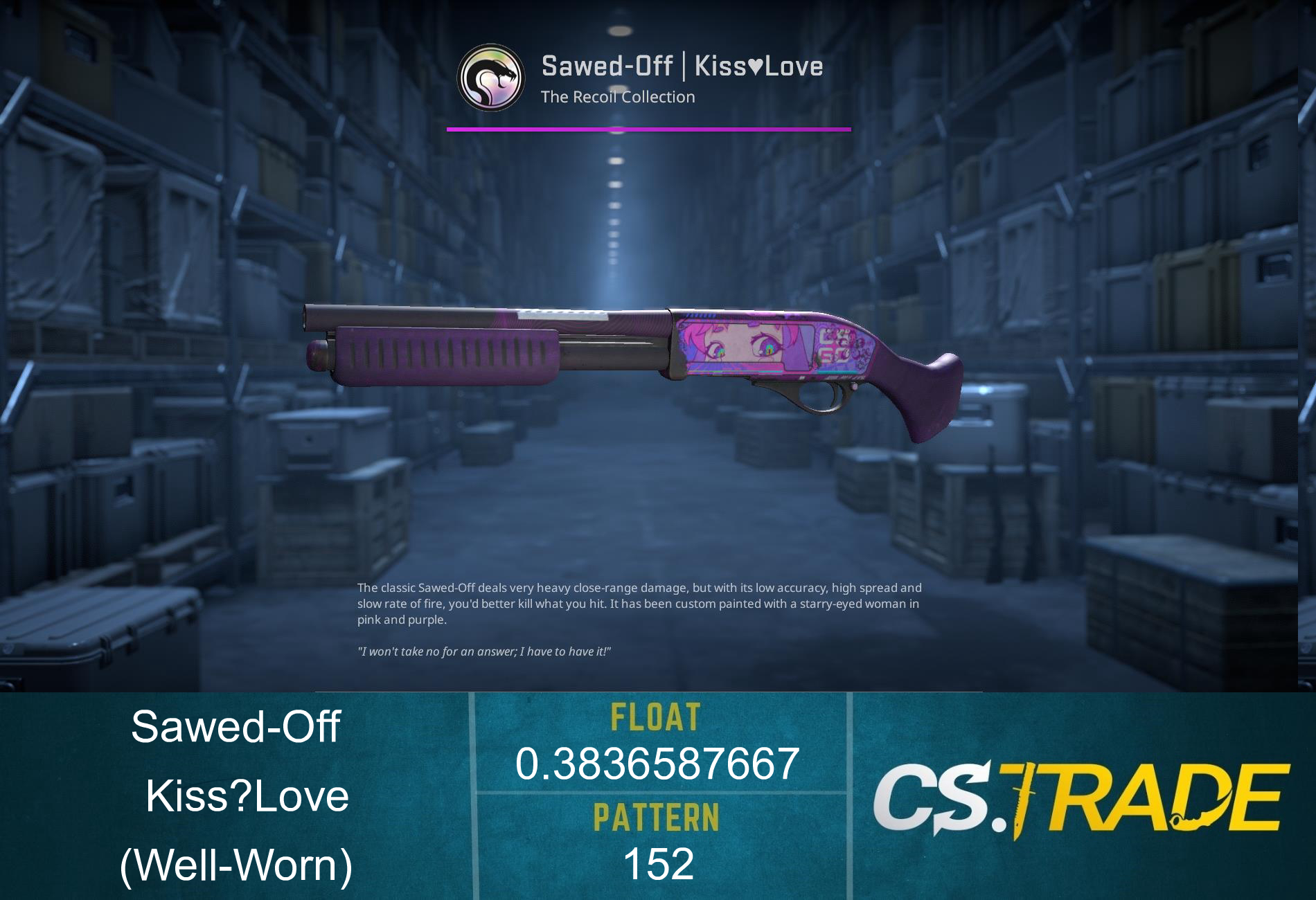 Sawed-Off | Kiss♥Love (Well-Worn) Screenshot